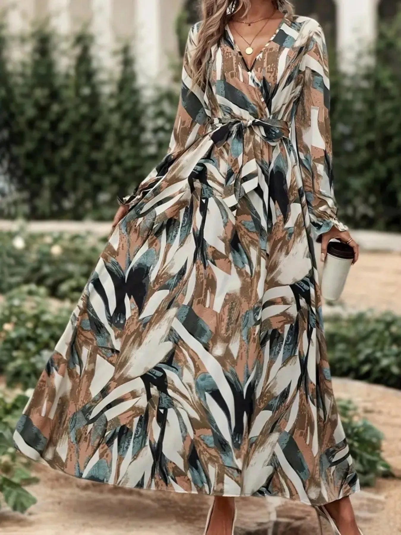 Long Sleeve Maxi Dress - The Nicole - Tayan Dress Co.