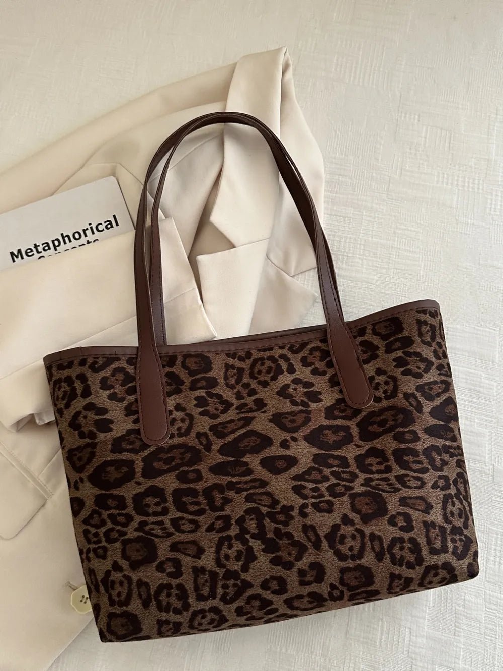 Leopard Tote Bag - The Nicole - Tayan Dress Co.