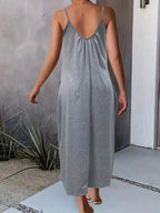 Full Size Scoop Neck Cami Dress with Pockets Plus Size - TNT Dress Co.