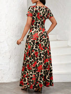 Short Sleeve Maxi Dress - The Nicole - Tayan Dress Co.