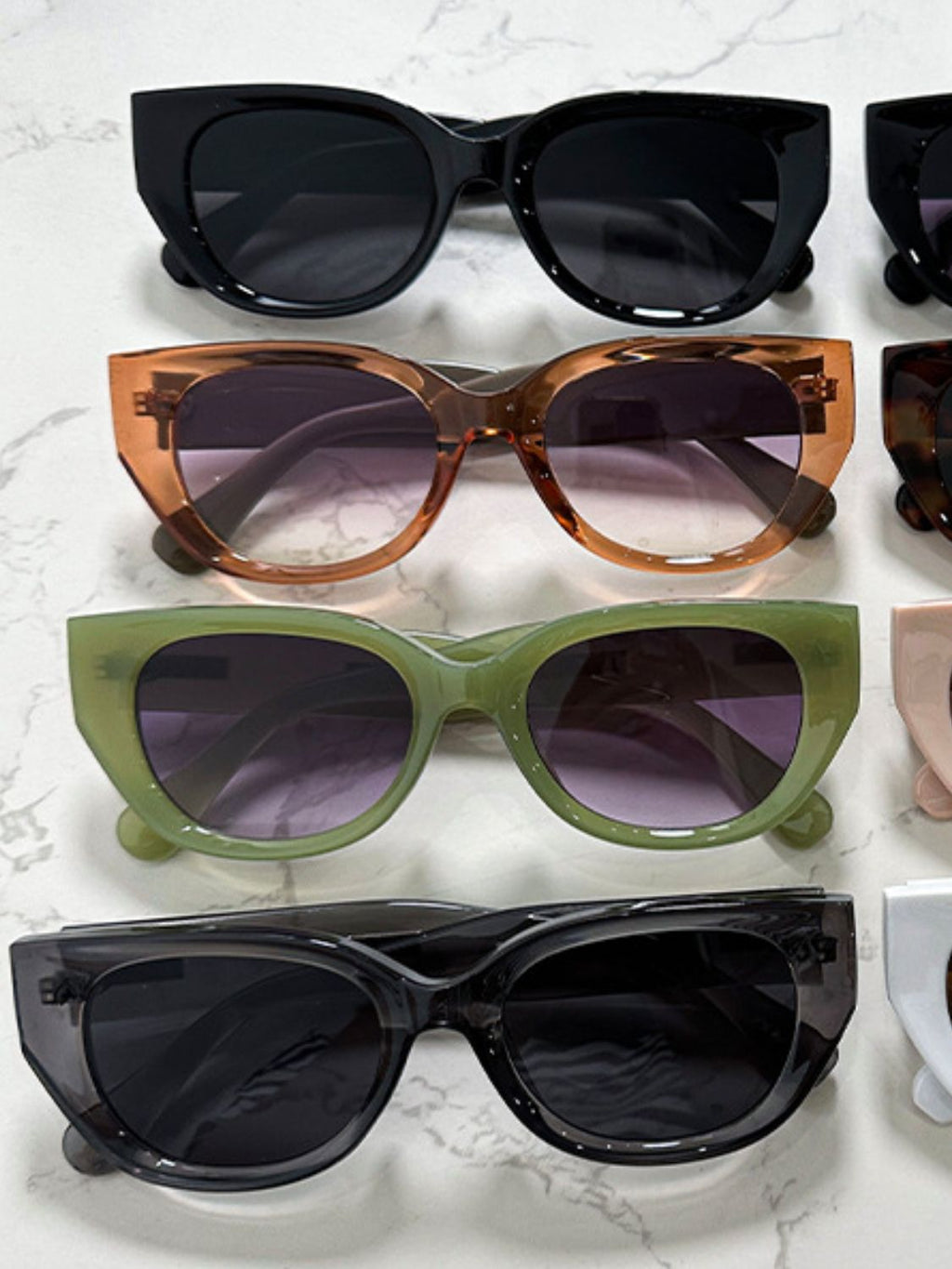 Cat Eye Polycarbonate Frame Sunglasses - TNT Dress Co.