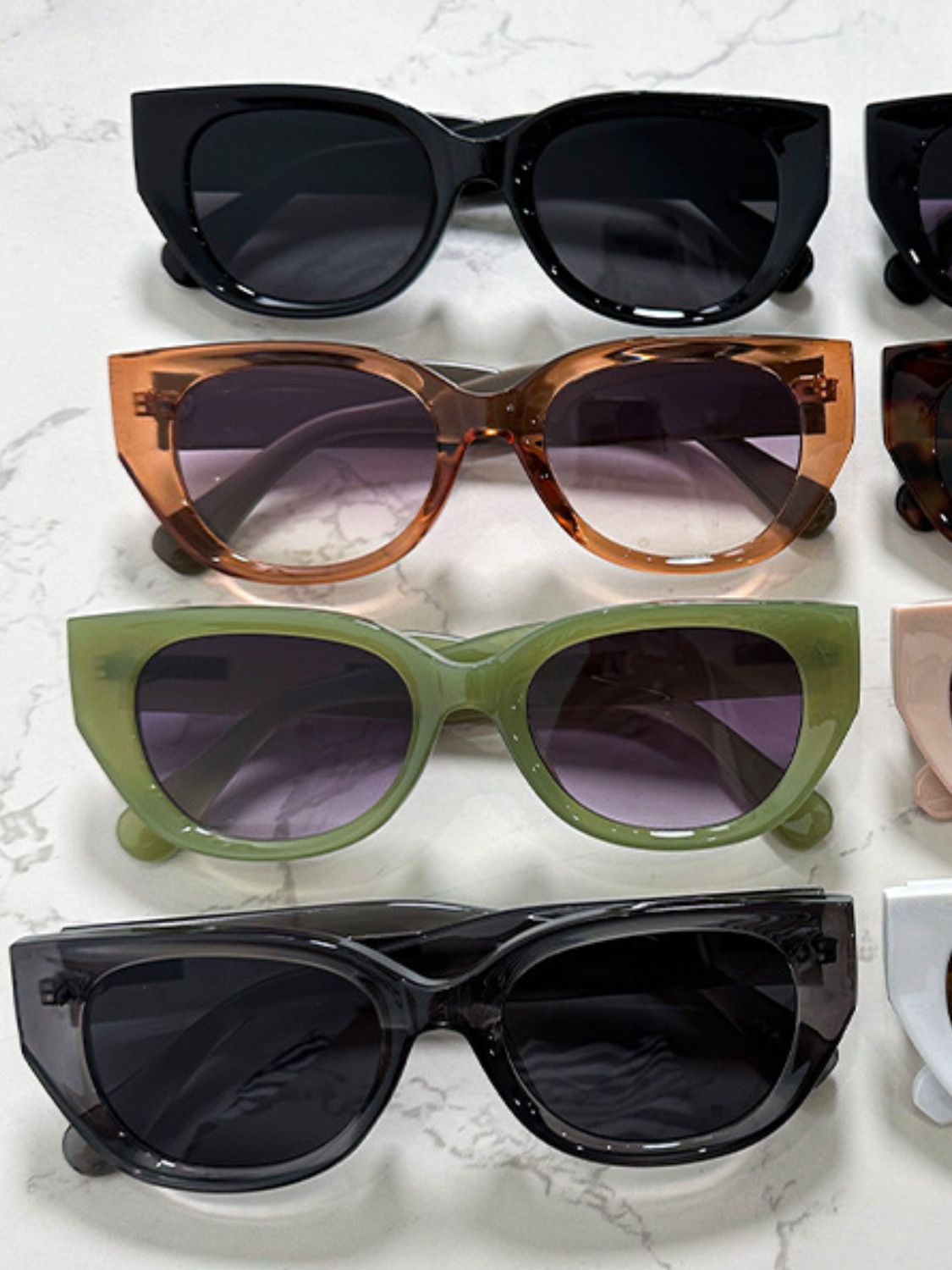 Cat Eye Polycarbonate Frame Sunglasses - TNT Dress Co.