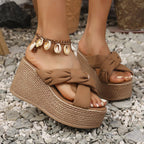 Platform Wedge Sandals - The Nicole - Tayan Dress Co.