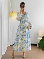 Flounce Long Sleeve Dress