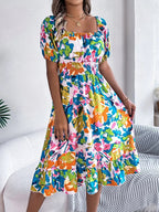 Short Sleeve Midi Dress - The Nicole - Tayan Dress Co.