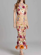 Floral Embroidered Dress