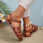 Round Toe Flats Sandals - The Nicole - Tayan Dress Co.