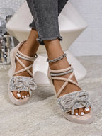 Embellished Sandals - The Nicole - Tayan Dress Co.