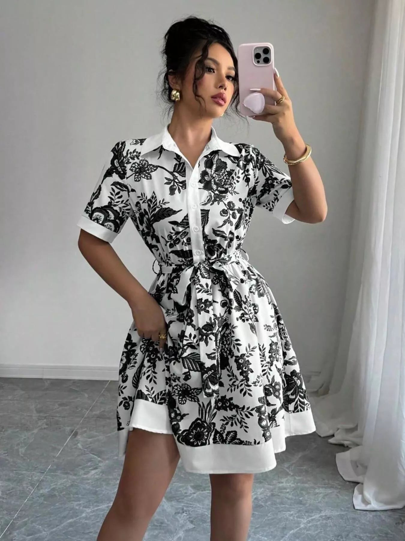 Button - Front Shirt Dress - The Nicole - Tayan Dress Co.