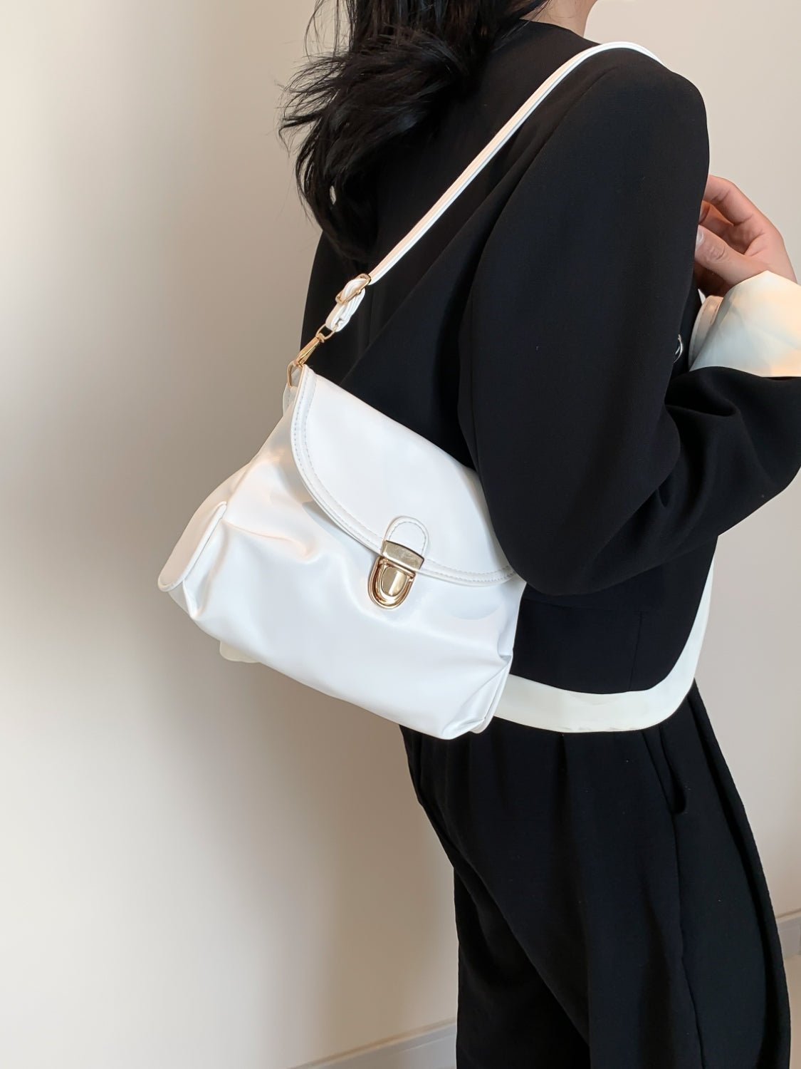 PU Leather Adjustable Strap Crossbody Bag - TNT Dress Co.