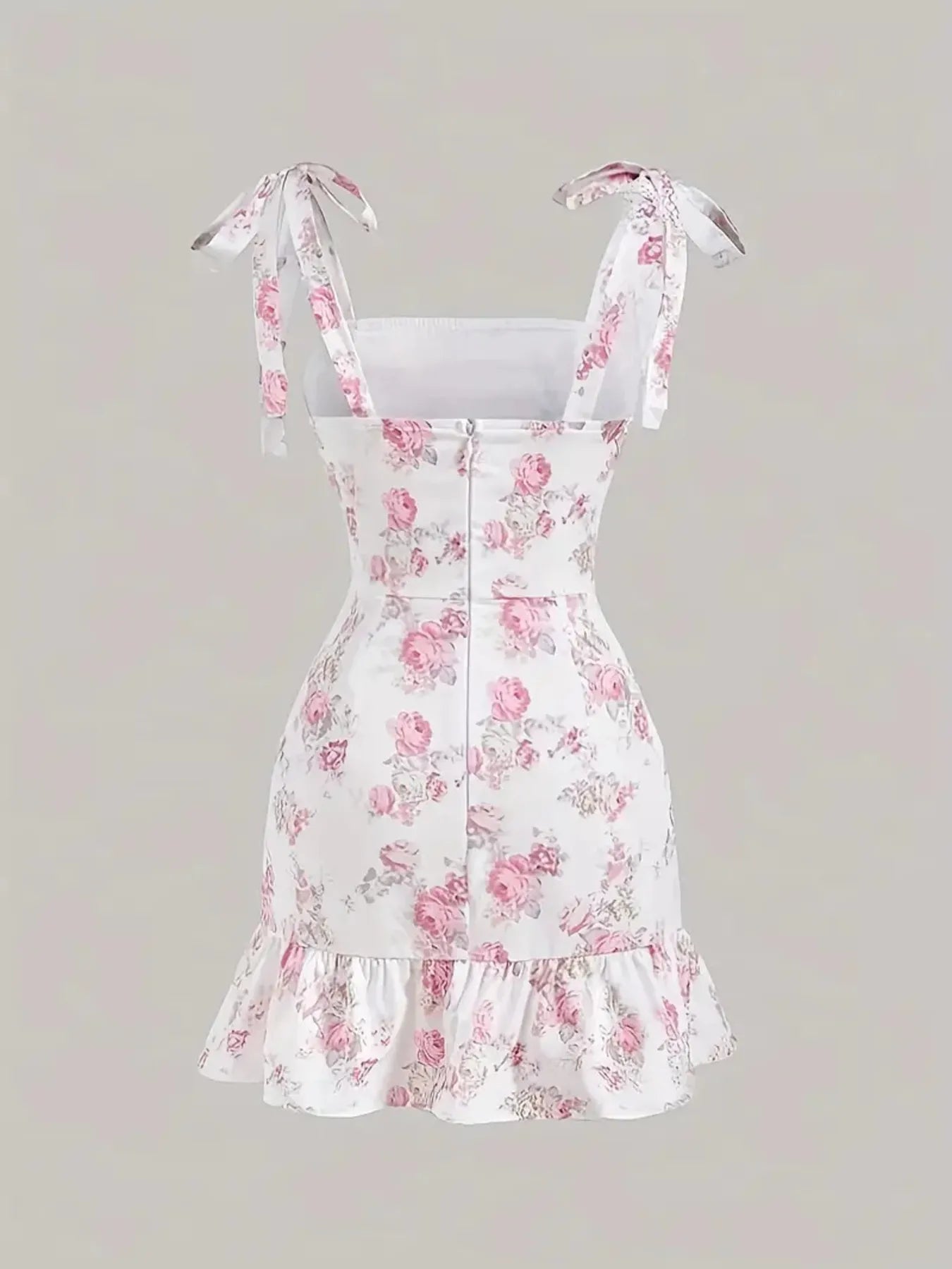 Ruffled Tie - Strap Mini Dress - The Nicole - Tayan Dress Co.