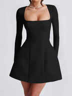 Long Sleeve Mini Dress - The Nicole - Tayan Dress Co.