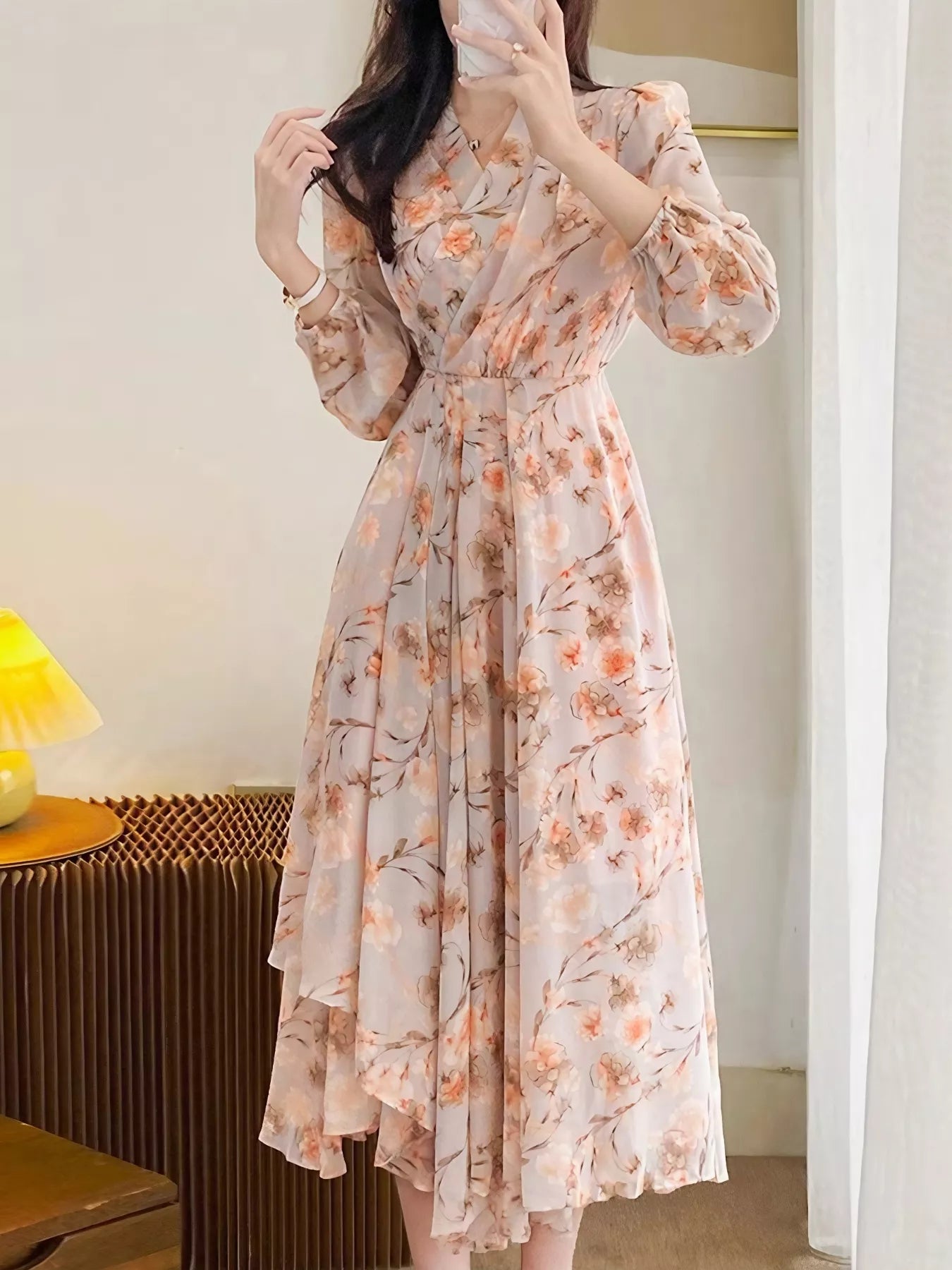 Long Sleeve Midi Dress - The Nicole - Tayan Dress Co.