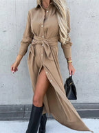 Long Sleeve Shirt Dress - The Nicole - Tayan Dress Co.