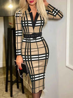 Long Sleeve Wrap Dress
