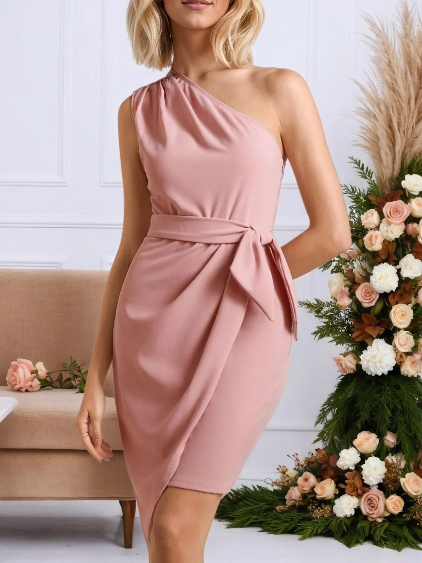Wrap Dress with Bow Detail - The Nicole - Tayan Dress Co.