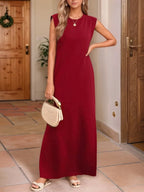 Sleeveless Maxi Tank Dress - The Nicole - Tayan Dress Co.