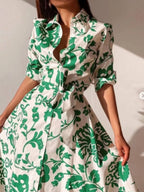 Tie Waist Shirt Dress - The Nicole - Tayan Dress Co.