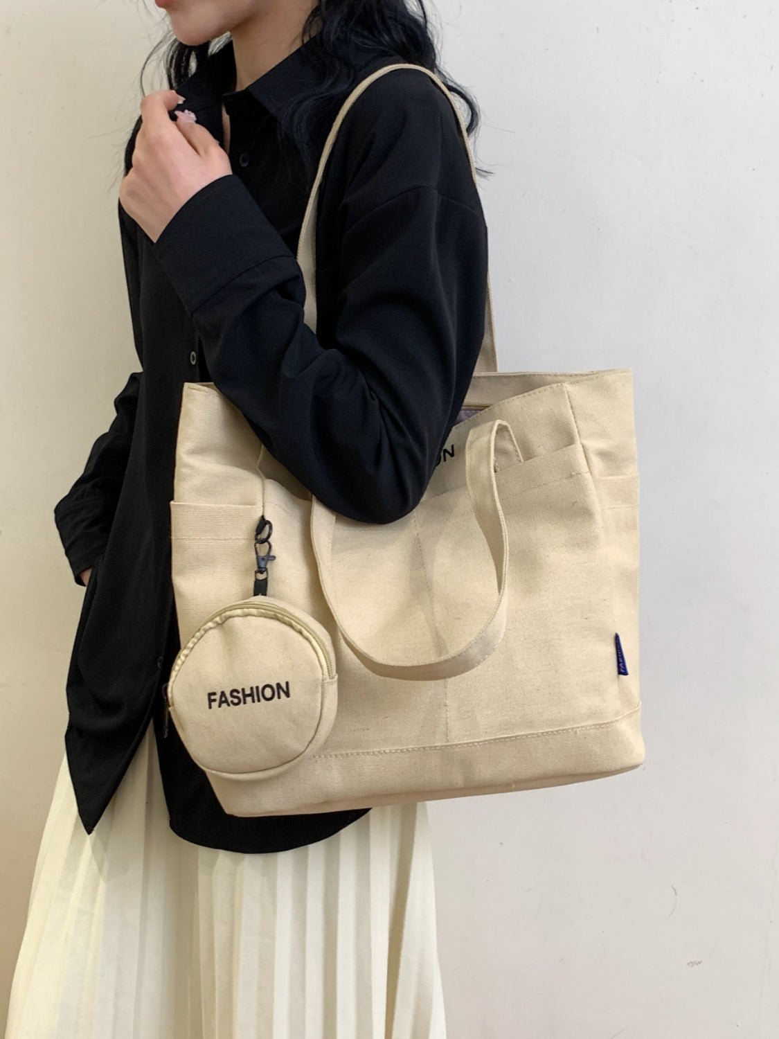 Canvas Tote Bag with Pouch - TNT Dress Co.