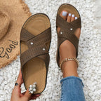 Open Toe Wedge Sandals - The Nicole - Tayan Dress Co.