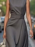 Sleeveless Midi Dress - The Nicole - Tayan Dress Co.