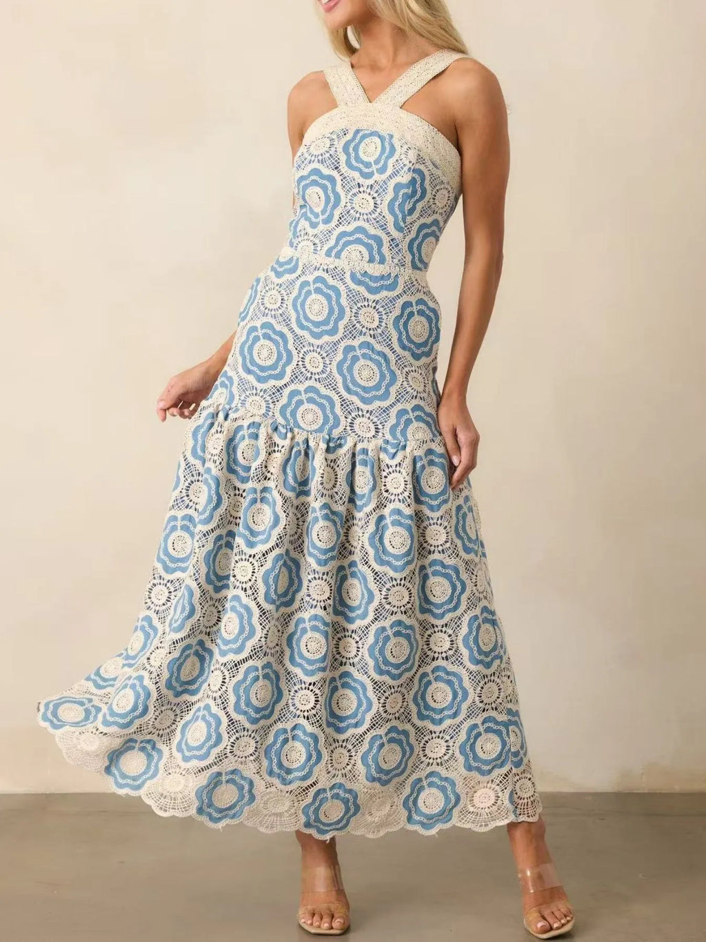 Sleeveless Midi Dress - The Nicole - Tayan Dress Co.