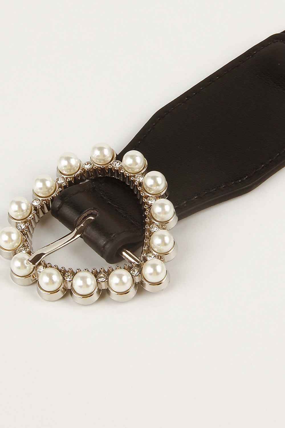Pearl Heart Buckle Belt
