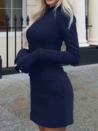Long Sleeve Dress with Pockets - The Nicole - Tayan Dress Co.