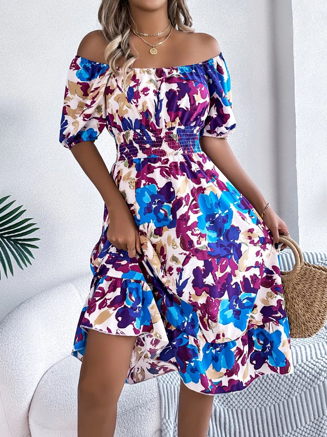 Short Sleeve Midi Dress - The Nicole - Tayan Dress Co.