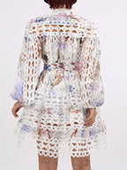 Mini Dress with Balloon Sleeves - The Nicole - Tayan Dress Co.