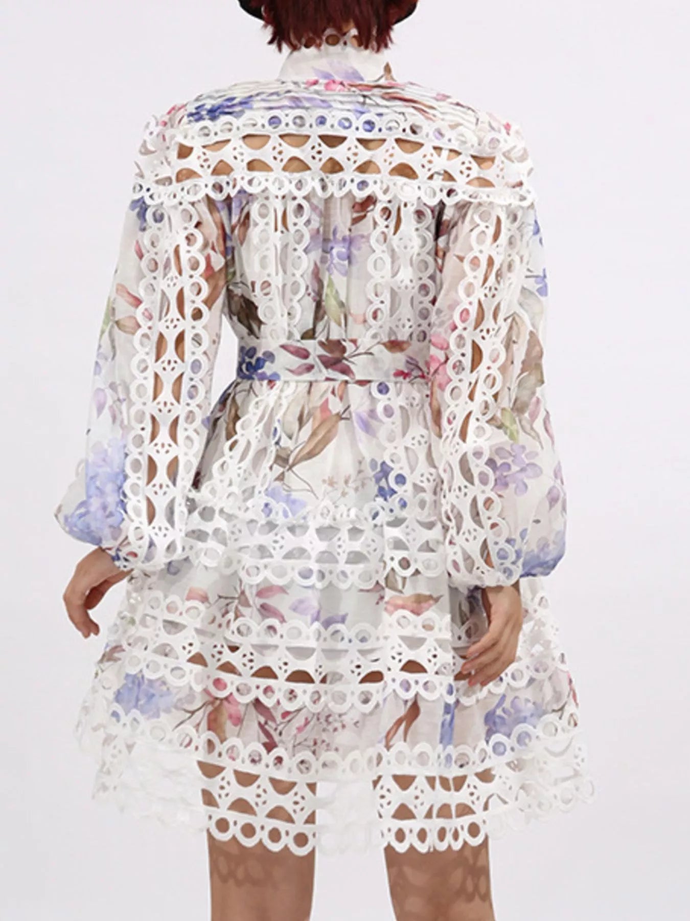 Mini Dress with Balloon Sleeves - The Nicole - Tayan Dress Co.