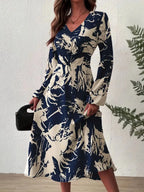 Long Sleeve Midi Dress - The Nicole - Tayan Dress Co.