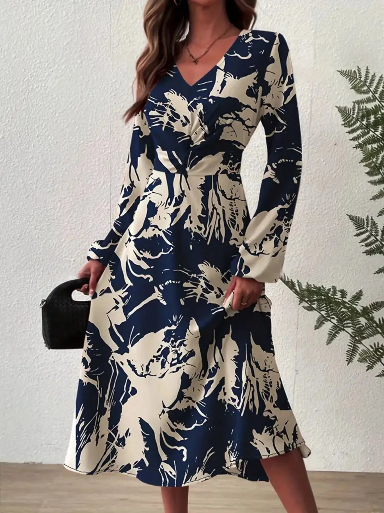 Long Sleeve Midi Dress - The Nicole - Tayan Dress Co.
