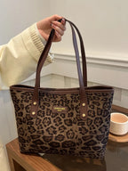 Leopard Tote Bag - The Nicole - Tayan Dress Co.
