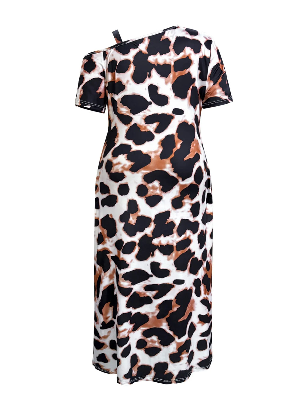 Short Sleeve Maxi Dress with Side Slit - The Nicole - Tayan Dress Co.