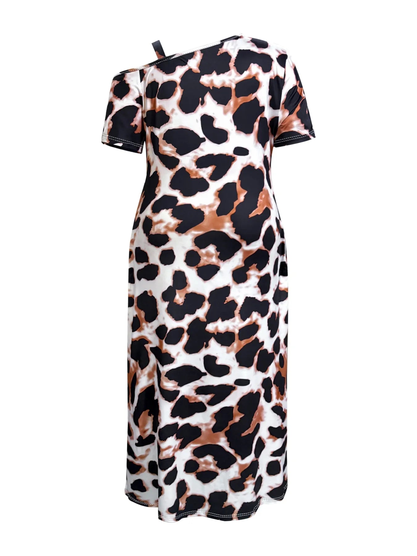Short Sleeve Maxi Dress with Side Slit - The Nicole - Tayan Dress Co.
