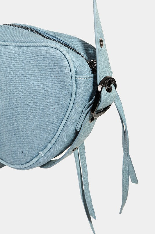 PU Leather Geometric Triangle Crossbody Bag - TNT Trends 