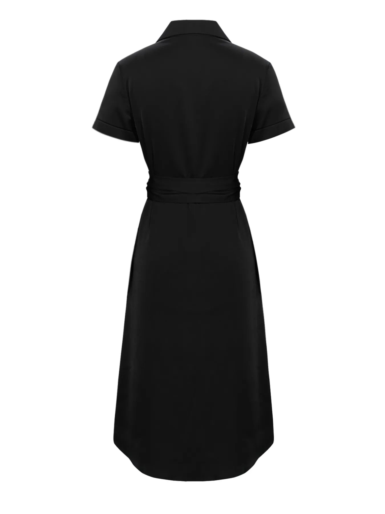 Button Down Belted Midi Shirt Dress - TNT Dress Co.