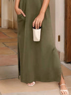 Sleeveless Maxi Tank Dress - The Nicole - Tayan Dress Co.