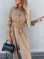 Long Sleeve Shirt Dress - The Nicole - Tayan Dress Co.