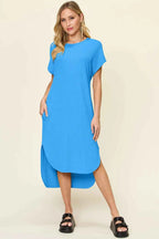 Round Neck Short Sleeve Dress