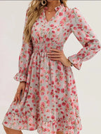 Long Sleeve Ruffle Dress - The Nicole - Tayan Dress Co.