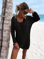 Long Sleeve Knit Cover Up - The Nicole - Tayan Dress Co.