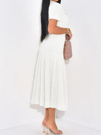 Knit Short Sleeve Dress - The Nicole - Tayan Dress Co.