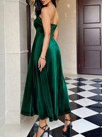 Ruched Midi Dress - The Nicole - Tayan Dress Co.