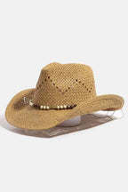 Western Fedora Straw Hat