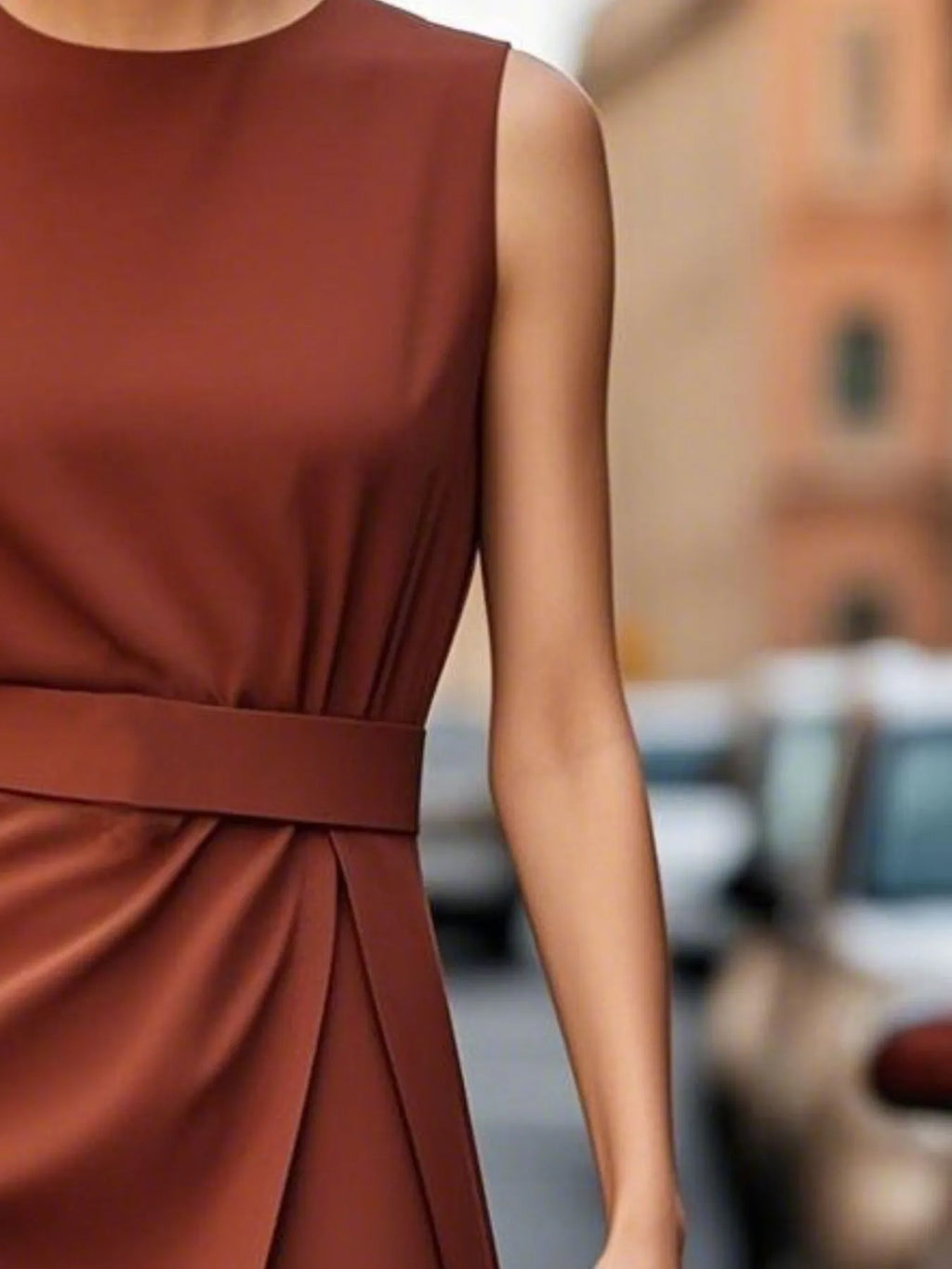 Sleeveless Midi Dress - The Nicole - Tayan Dress Co.