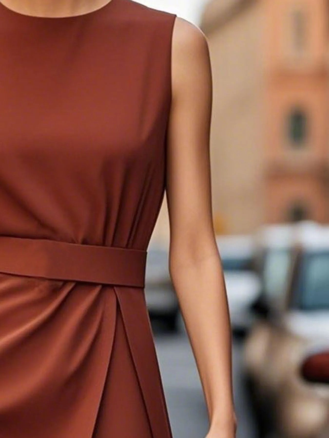 Sleeveless Midi Dress - The Nicole - Tayan Dress Co.