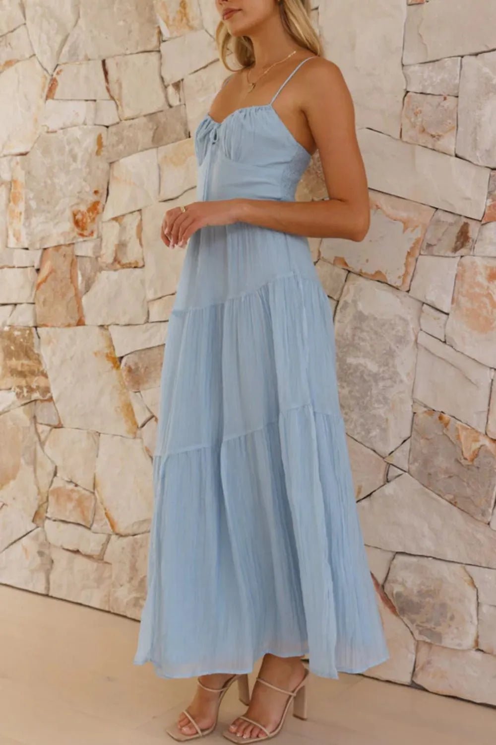 Smocked Back Midi Cami Dress - TNT Dress Co.