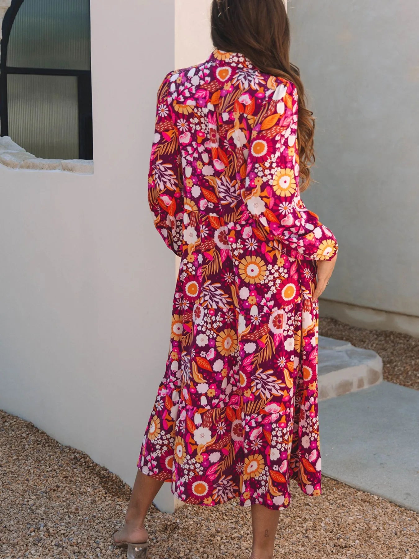 Long Sleeve Midi Dress with Pockets - The Nicole - Tayan Dress Co.